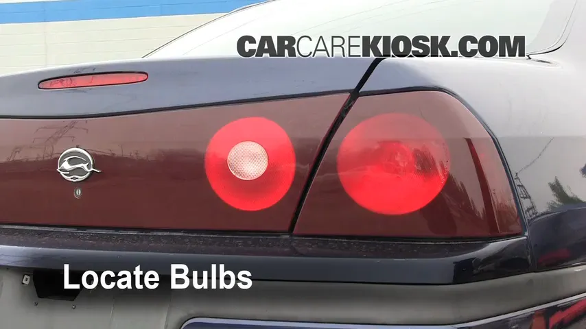 2001 Chevrolet Impala 3.4L V6 Lights Tail Light (replace bulb)